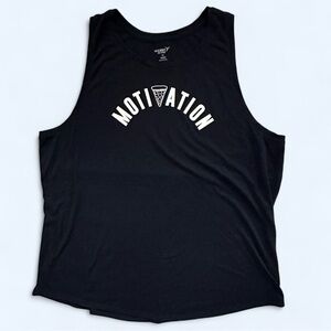 Old Navy Active Motivation Pizza Muscle Tee in Navy Blue Size XXL, Go Dry